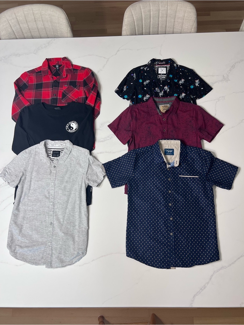 Boys size Medium button ups and nicer tops bundle lot